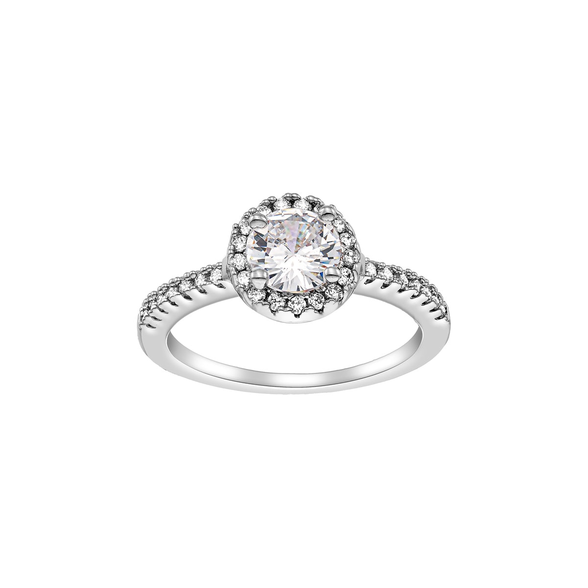 Gloria Hope Ring With White Zircons