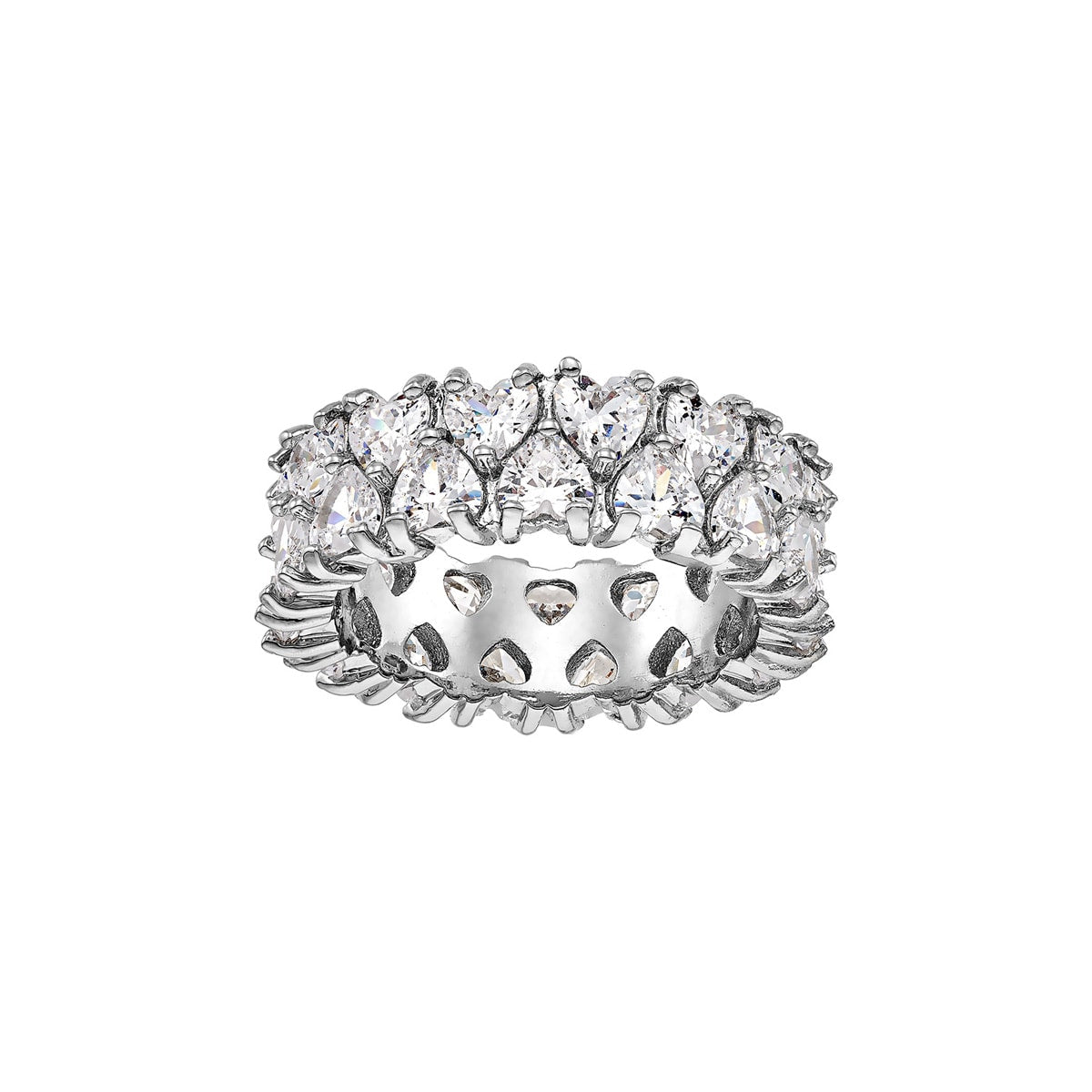 Gloria Hope Ring With White Zircons