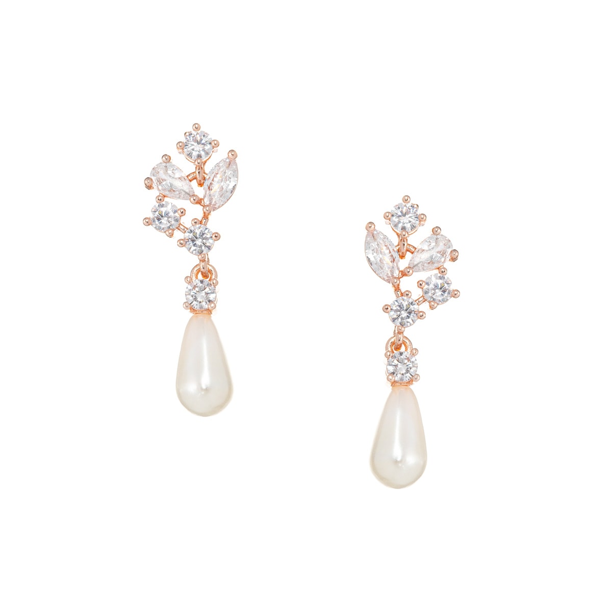 Gloria Hope Earrings With White Zircons