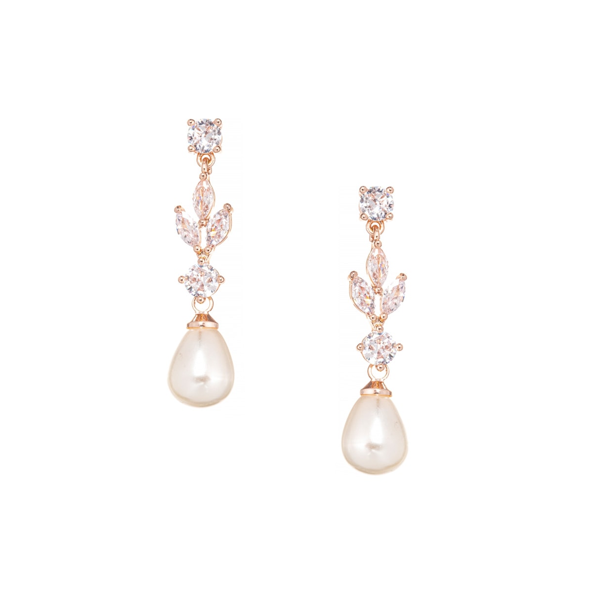 Gloria Hope Earrings With White Zircons