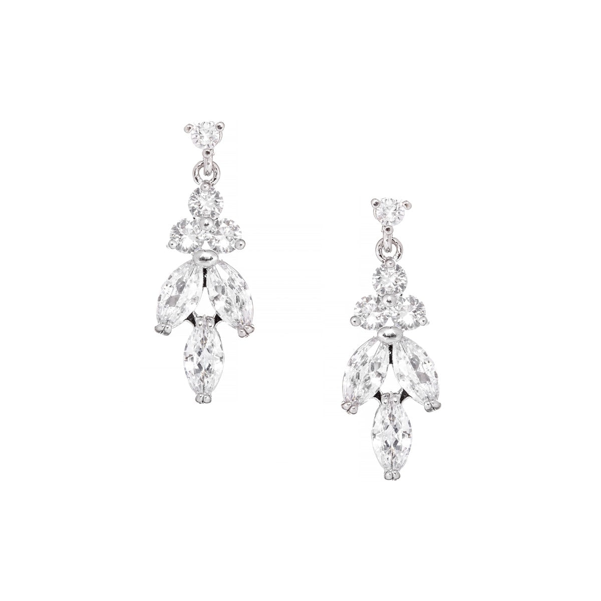 Gloria Hope Earrings With White Zircons