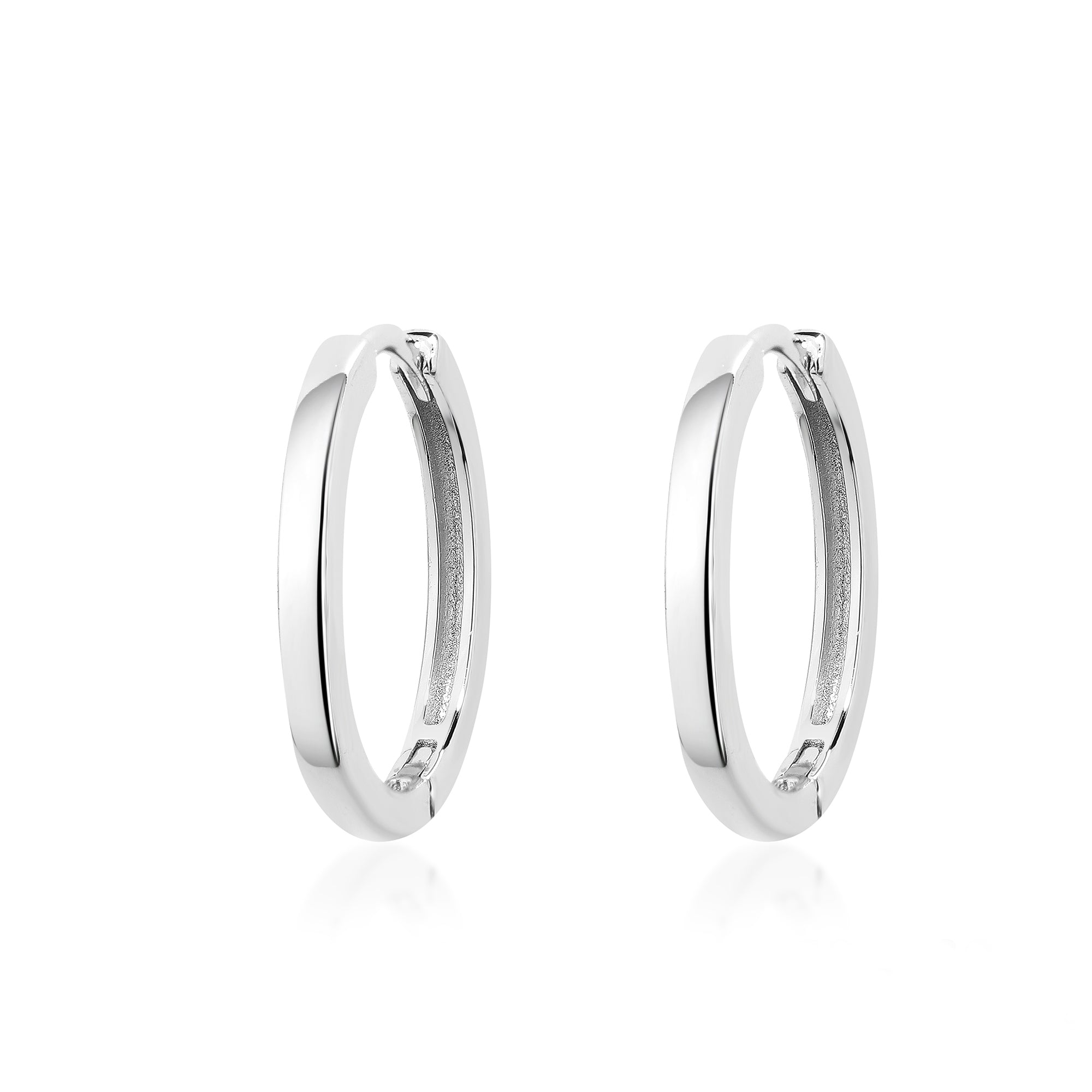 Gloria Hope Silver Hoop Earrings