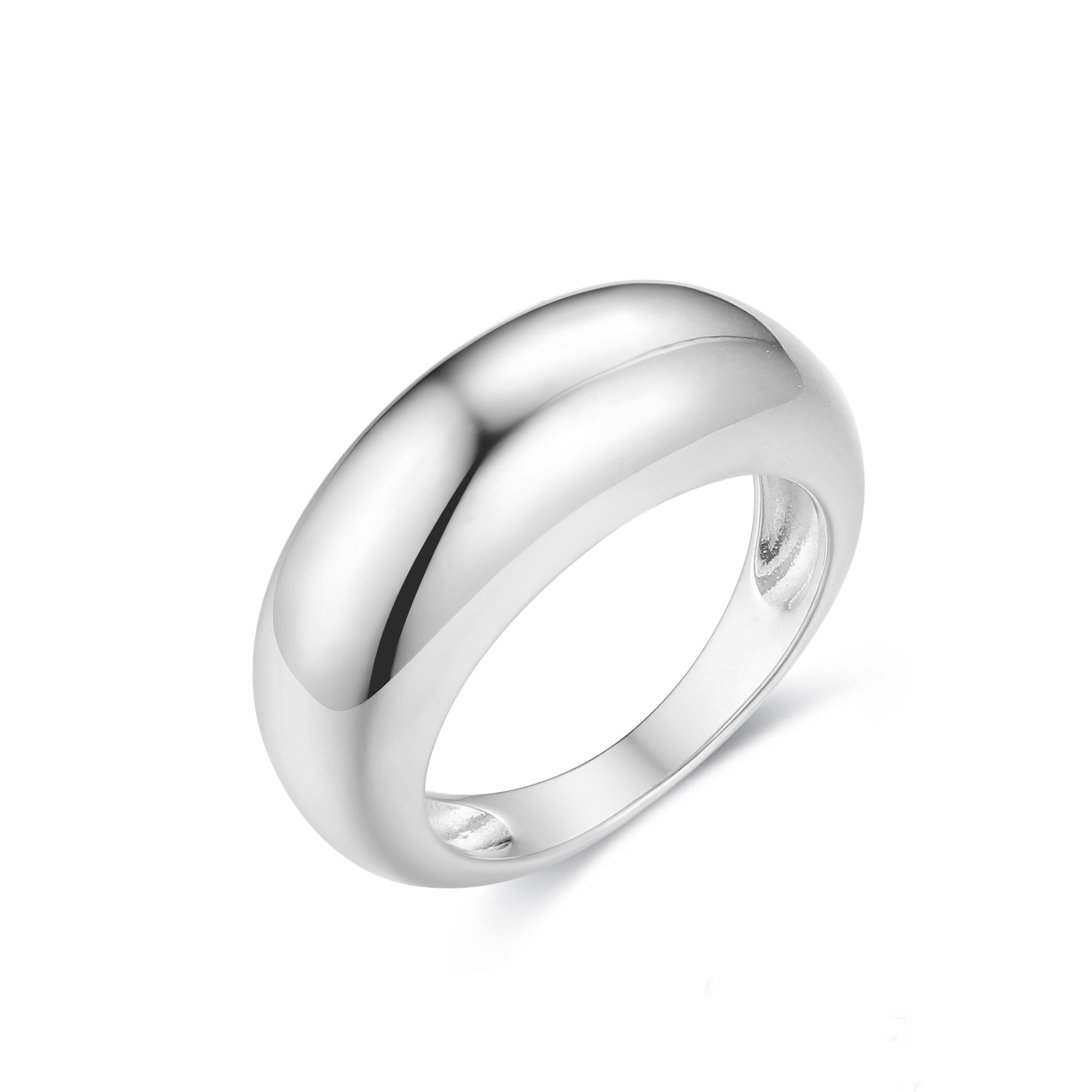 Gloria Hope Silver Dome Medium Ring