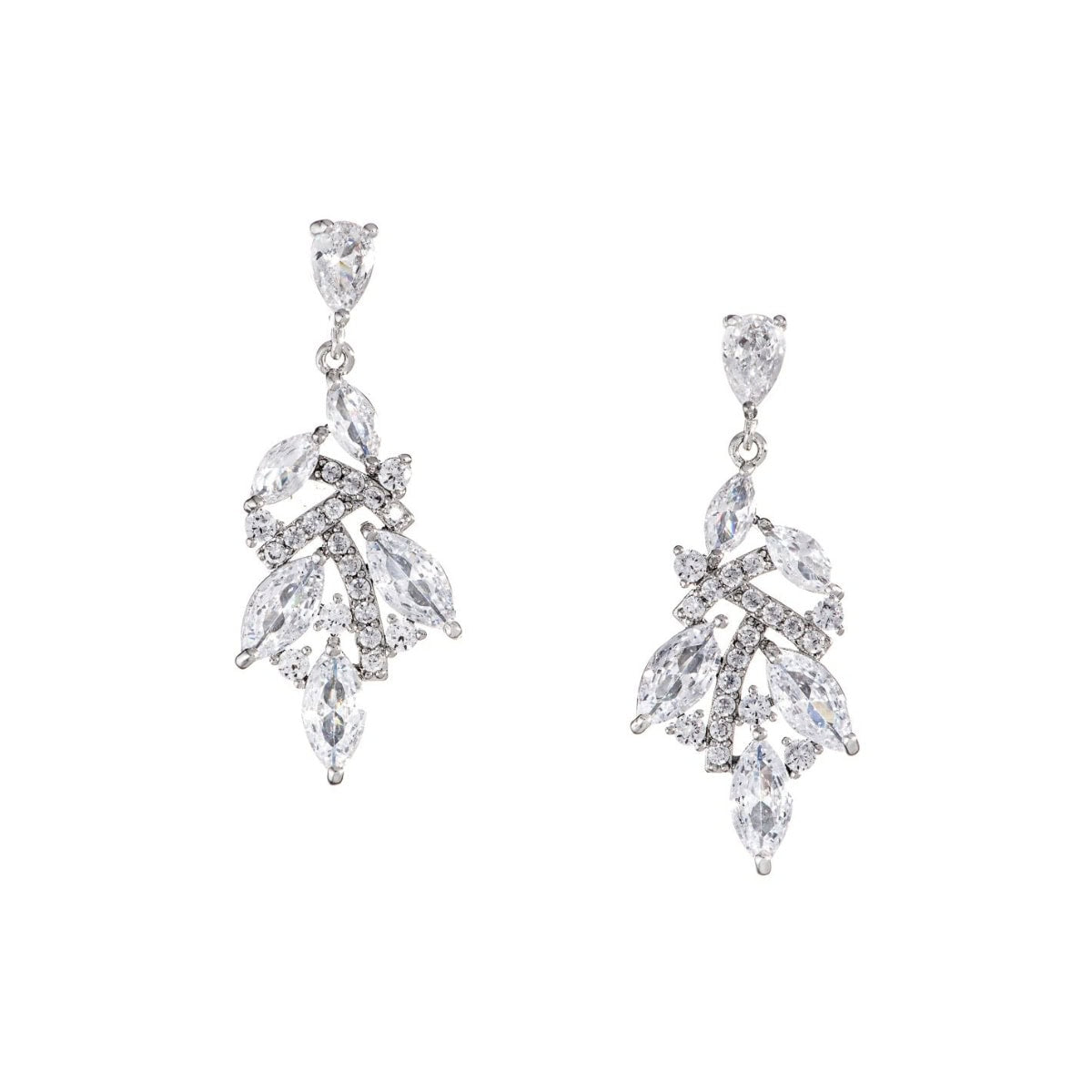 Gloria Hope Earrings With White Zircons