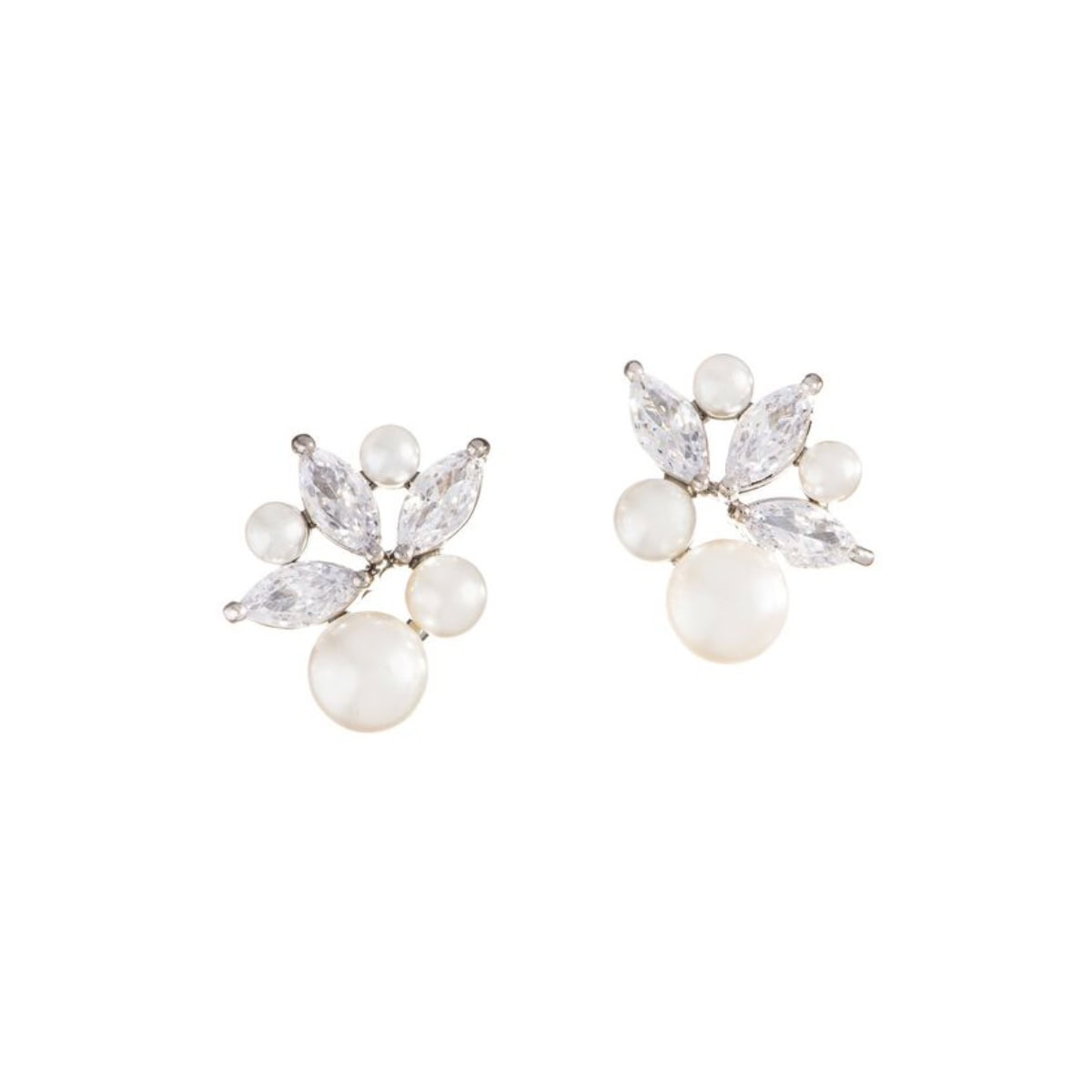 Gloria Hope Earrings With White Zircons