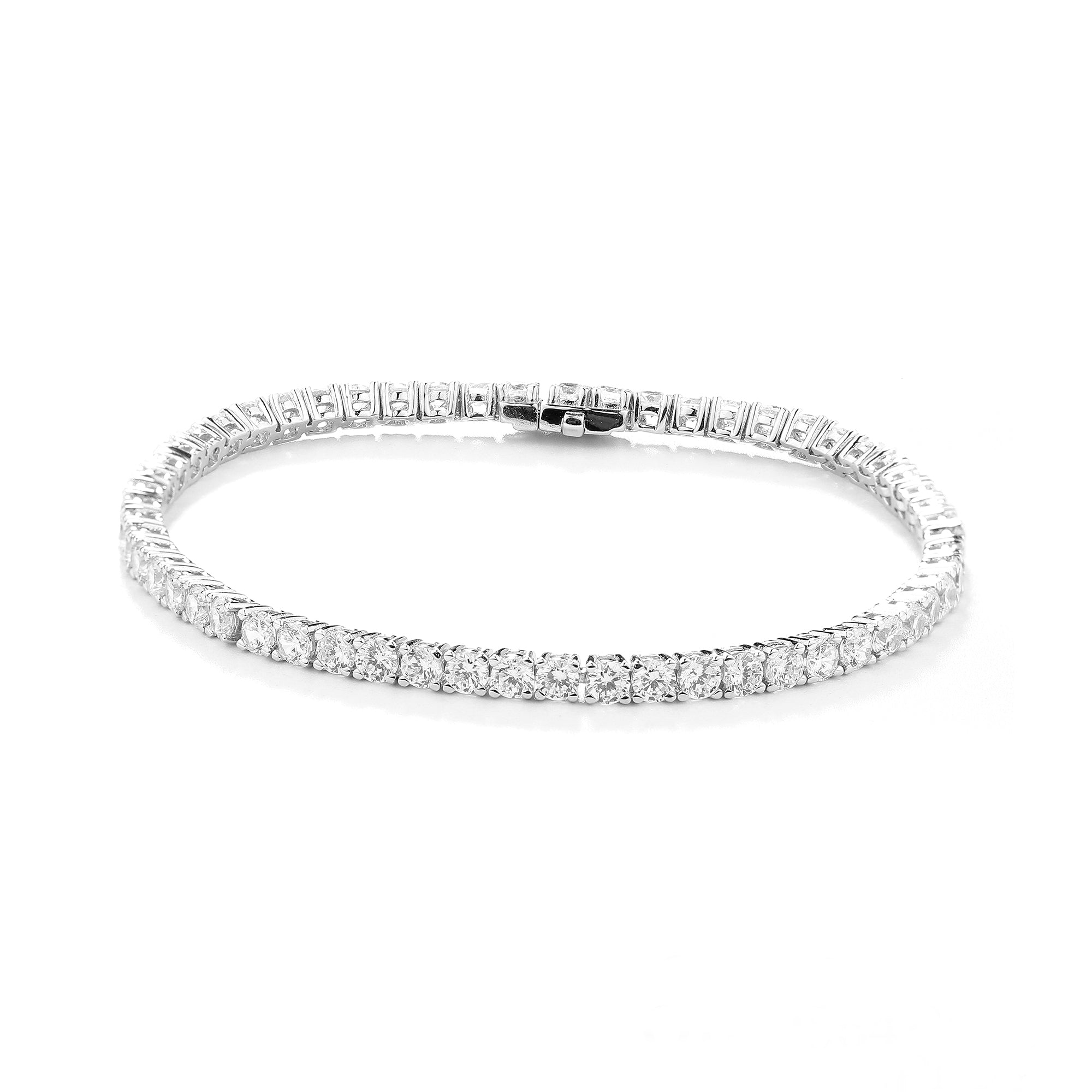Gloria Hope Tennis Silver Bracelet
