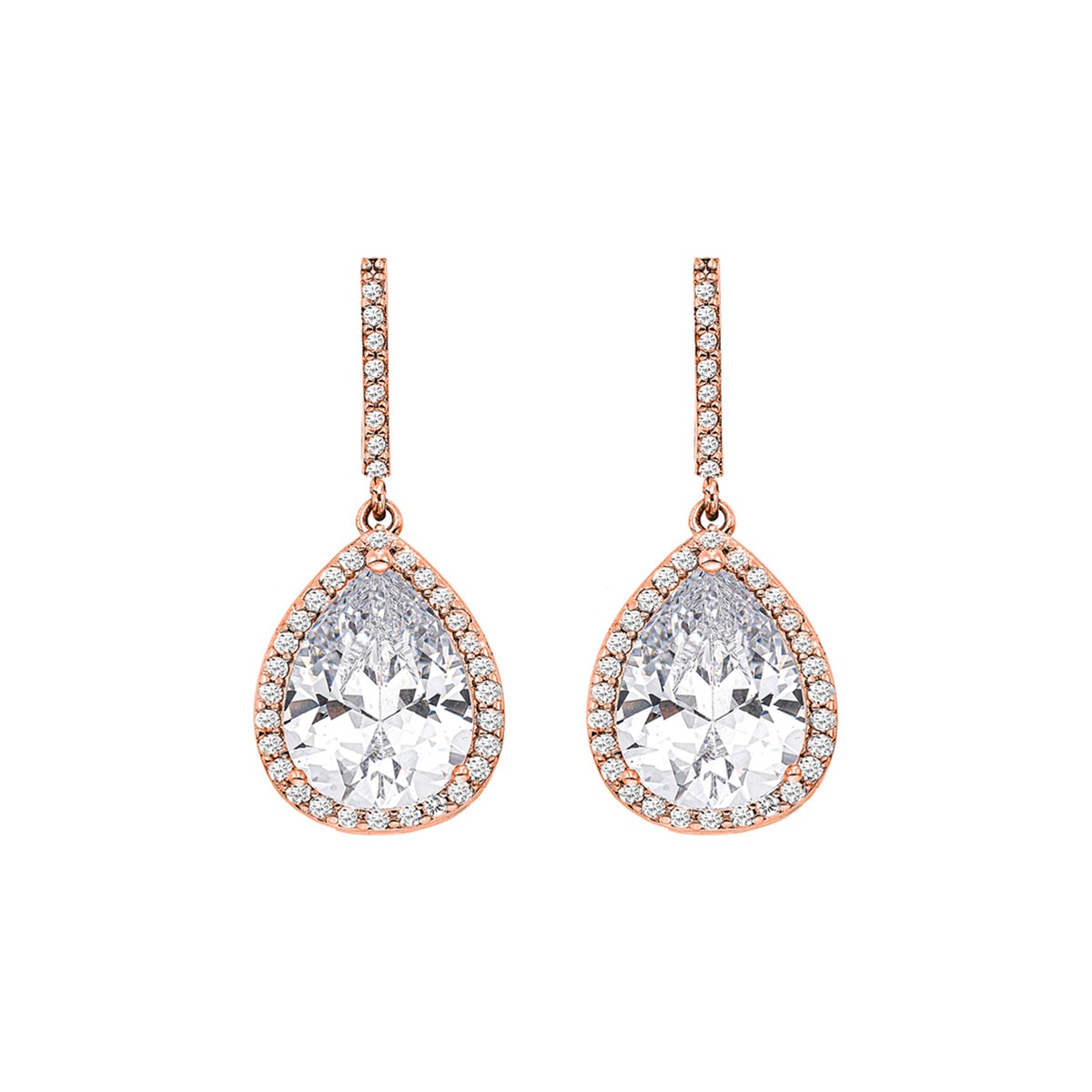 Gloria Hope Earring With White Zircons