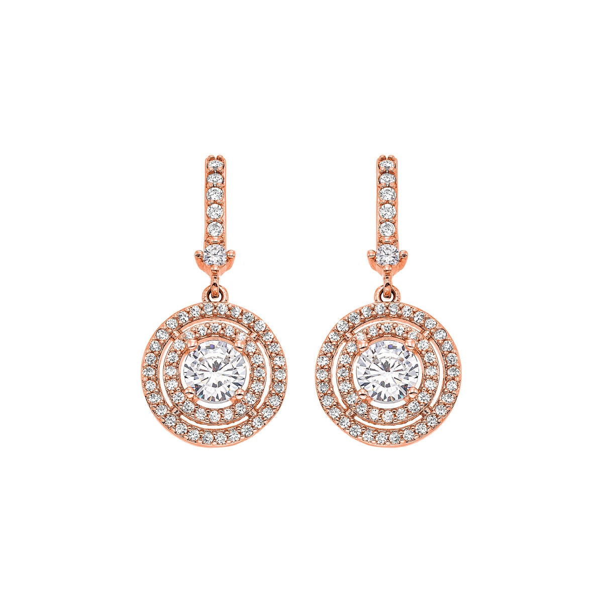 Gloria Hope Earrings With White Zircons