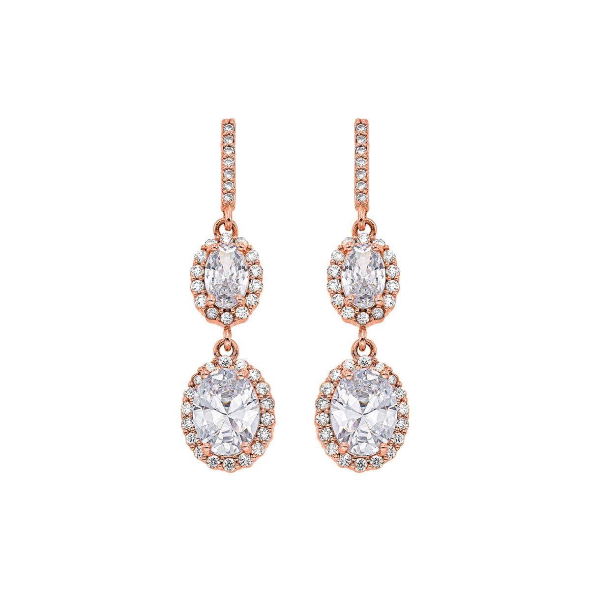 Gloria Hope Earring With White Zircons