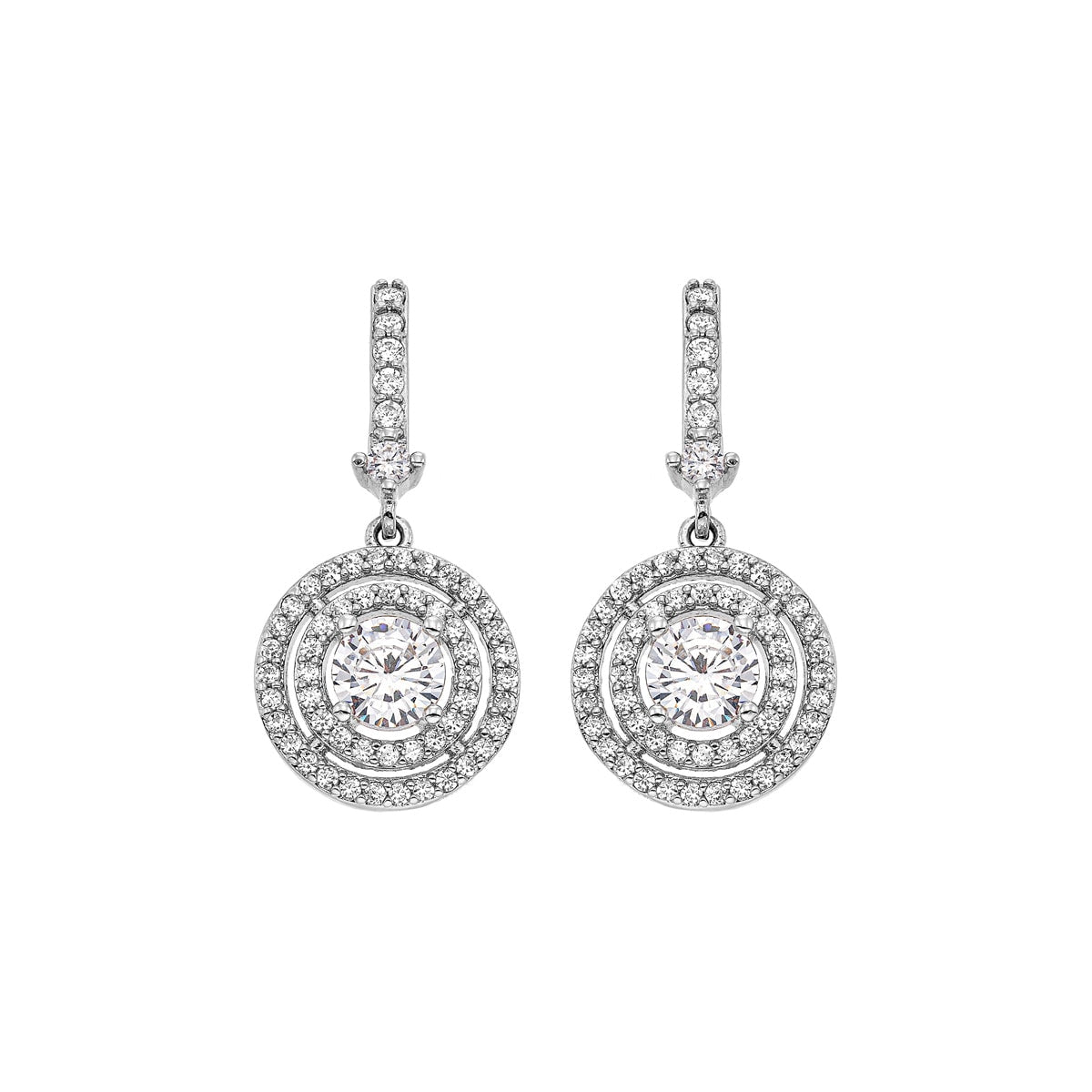 Gloria Hope Earrings With White Zircons