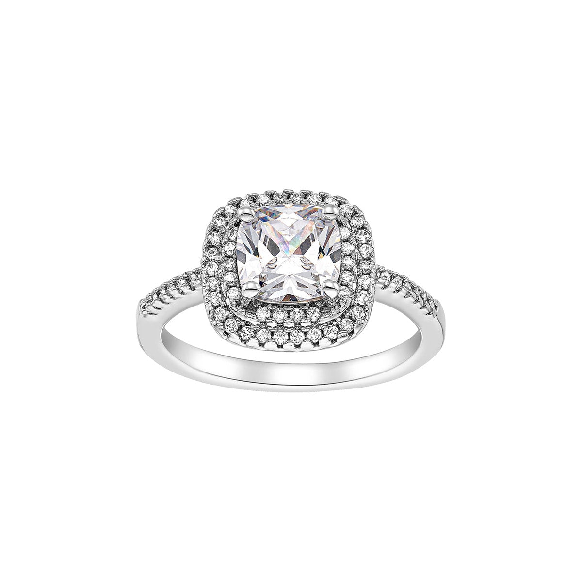 Gloria Hope Ring With White Zircons