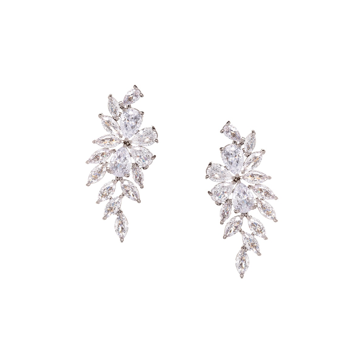 Gloria Hope Earrings With White Zircons