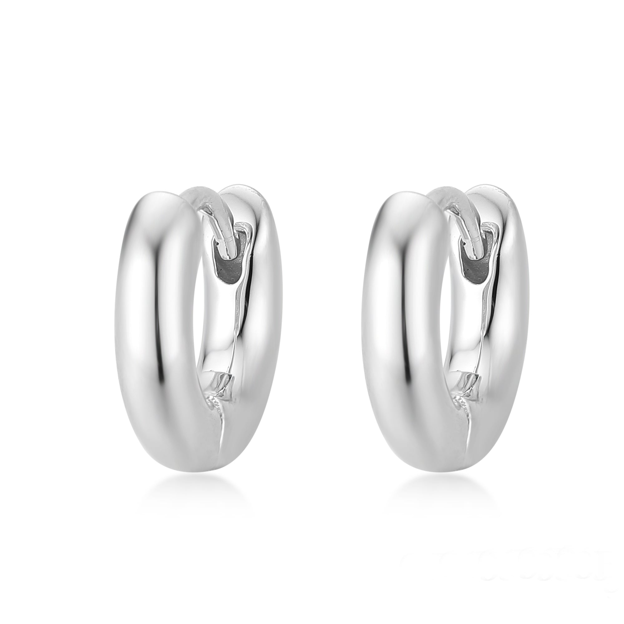 Gloria Hope Silver Hoops Earrings