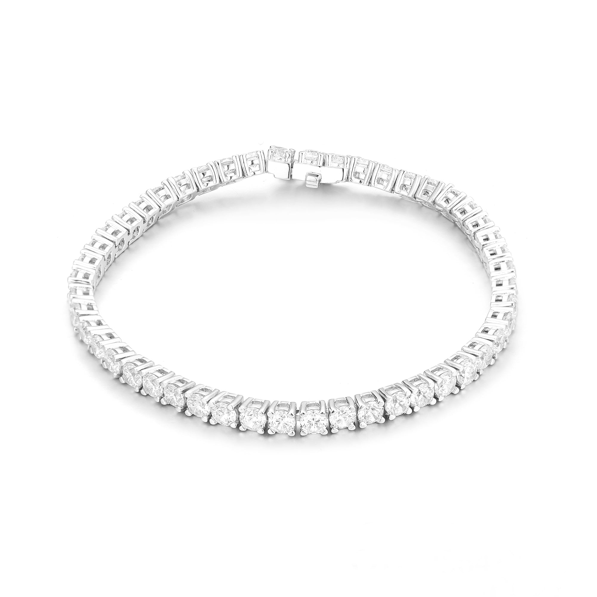 Gloria Hope Tennis Silver Bracelet